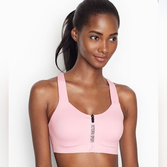 Victoria Secret Incredible Knockout Ultra Max Pink Sports Bra Like New Size 36DD - Picture 1 of 6